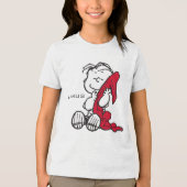 Peanuts | Een linus glimlach Tri-Blend Shirt (Voorkant)