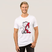 Peanuts | Een linus glimlach Tri-Blend Shirt (Voorkant volledig)