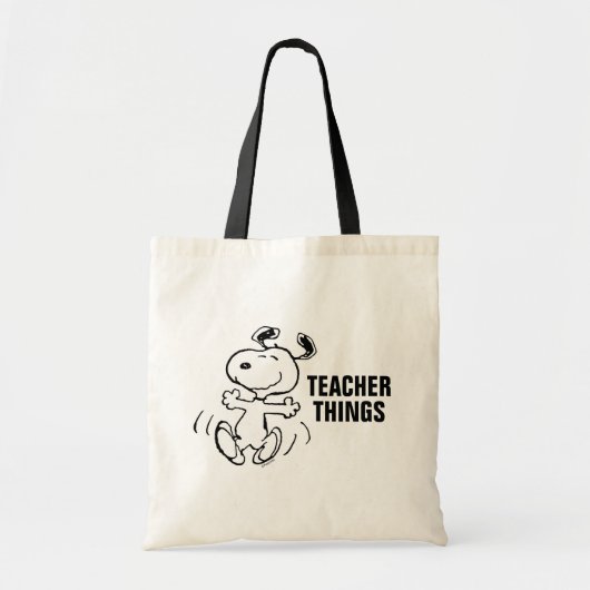 Peanuts | Een Snoopy Happy Dance-leraar Tote Bag (Voorkant)