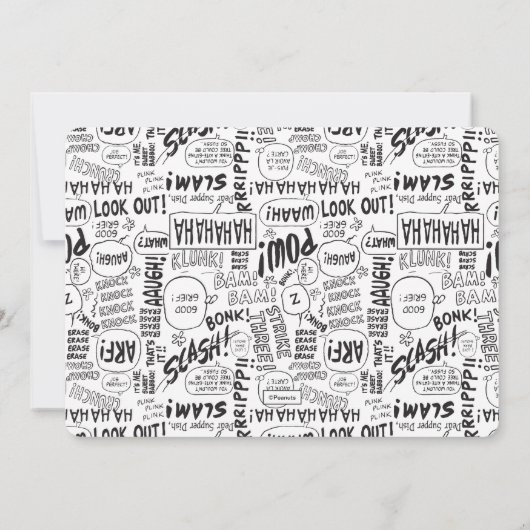 Peanuts | Eenvoudige Snoopy foto verjaardag Kaart (Achterkant)