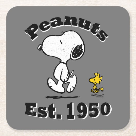 Peanuts Est. 1950 Kartonnen Onderzetters (Voorkant)