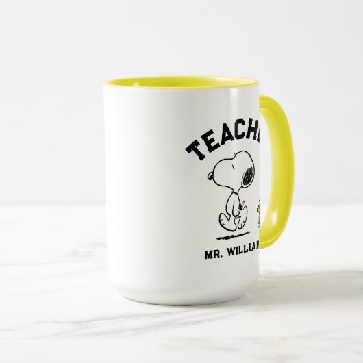 Peanuts Est. 1950 | Snoopy & Woodstock Docent Mok (Voorkant rechts)