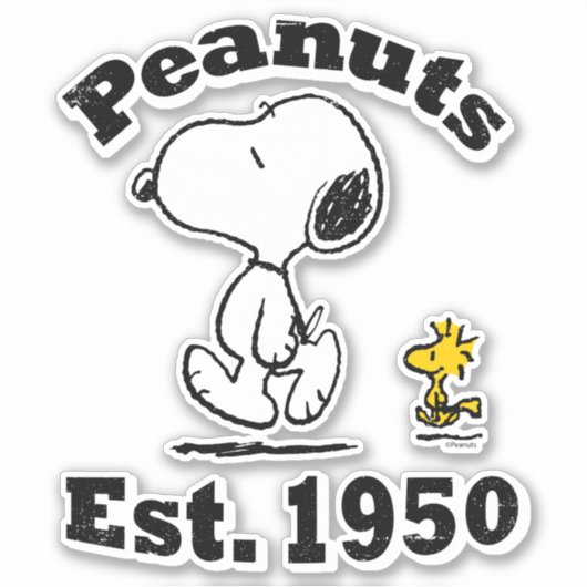 Peanuts Est. 1950 Sticker (Voorkant)