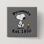 Peanuts Est. 1950 Vierkante Button 5,1 Cm (Voorkant)