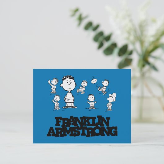 Peanuts | Franklin Armstrong Briefkaart (Staand voorkant)