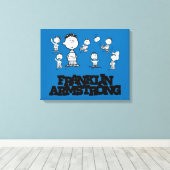 Peanuts | Franklin Armstrong Canvas Afdruk (Insitu (Houten vloer))