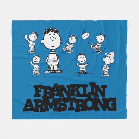 Peanuts | Franklin Armstrong Fleece Deken (Voorkant (Horizontaal))