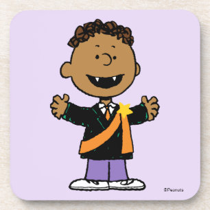Peanuts   Franklin Halloween Vampier Bier Onderzetter