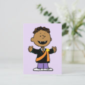 Peanuts | Franklin Halloween Vampier Briefkaart (Staand voorkant)