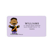 Peanuts | Franklin Halloween Vampier Etiket (Voorkant)