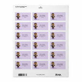 Peanuts | Franklin Halloween Vampier Etiket (Full Sheet)