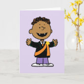 Peanuts | Franklin Halloween Vampier Kaart (Gele Bloem)