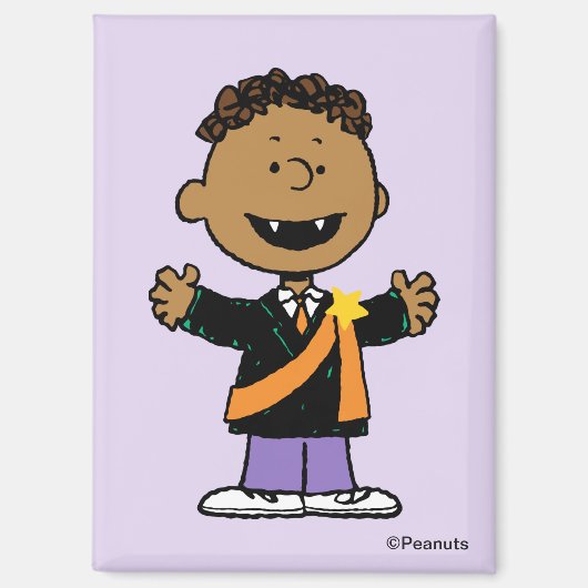 Peanuts | Franklin Halloween Vampier Magneet (Voorkant)