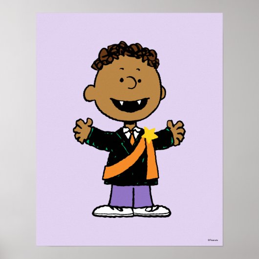 Peanuts | Franklin Halloween Vampier Poster (Voorkant)