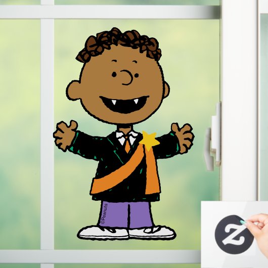 Peanuts | Franklin Halloween Vampier Raamsticker (Huis)
