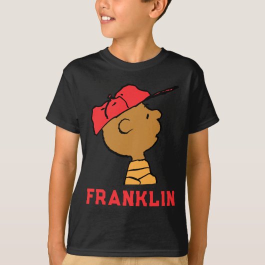 Peanuts Franklin honkbalpet T-shirt (Voorkant)