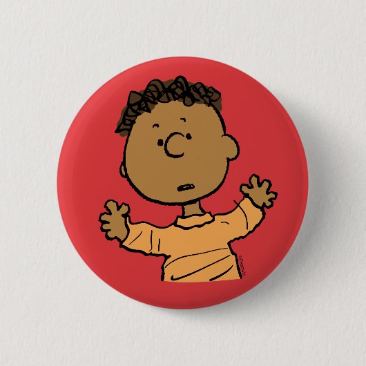 Peanuts | Franklin Look Ronde Button 5,7 Cm (Voorkant)