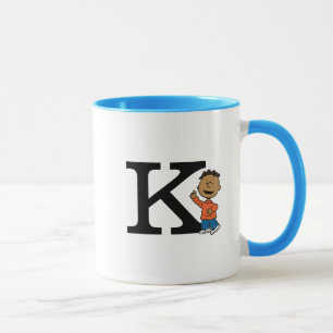 Peanuts Franklin Monogram K Mok