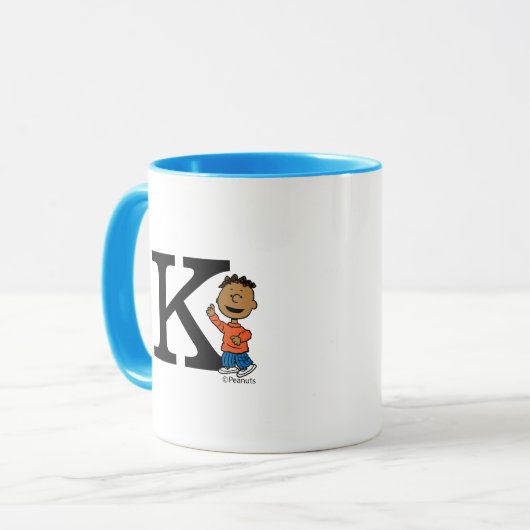 Peanuts | Franklin Monogram K Mok (Voorkant links)