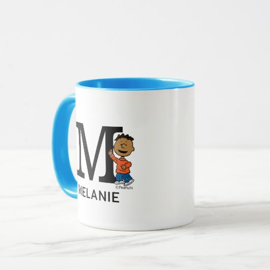 Peanuts | Franklin Naam & Monogram M Mok (Voorkant links)