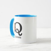 Peanuts | Franklin Naam & Monogram Q Mok (Voorkant links)