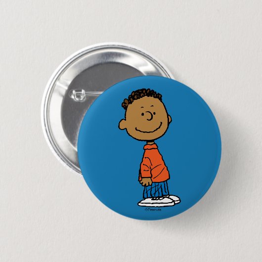 Peanuts | Franklin Smile Ronde Button 5,7 Cm (Voorkant /achterkant)