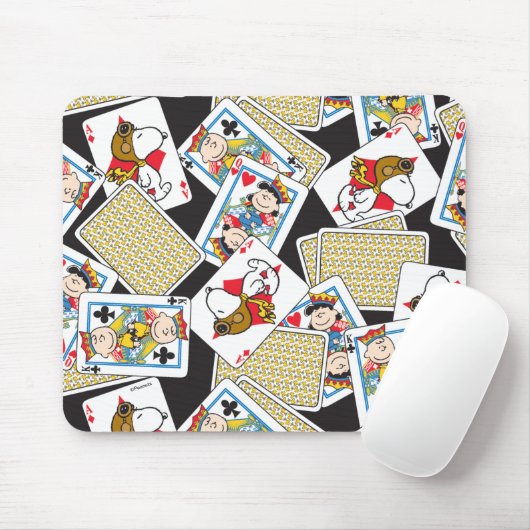 Peanuts Gang Card Deck Pattern Muismat (Met muis)