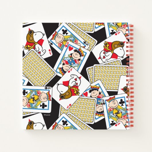 Peanuts Gang Card Deck Pattern Notitieboek (Achterkant)