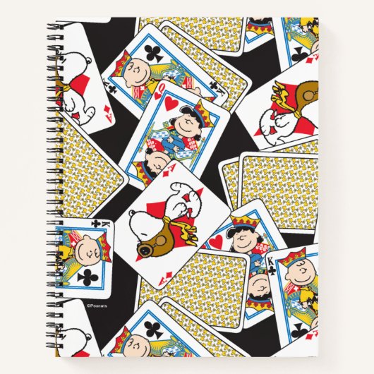Peanuts Gang Card Deck Pattern Notitieboek (Voorkant)