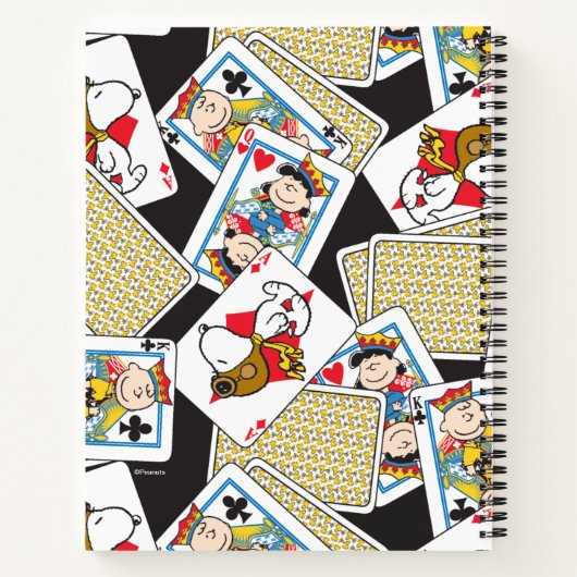 Peanuts Gang Card Deck Pattern Notitieboek (Achterkant)