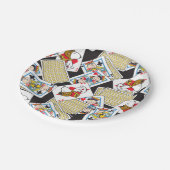 Peanuts Gang Card Deck Pattern Papieren Bordje (Gekanteld)