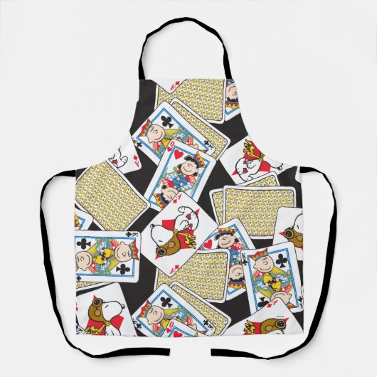 Peanuts Gang Card Deck Pattern Schort (Voorkant)