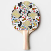 Peanuts Gang Card Deck Pattern Tafeltennisbatje (Voorkant)