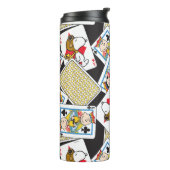 Peanuts Gang Card Deck Pattern Thermosbeker (Gedraaid links)