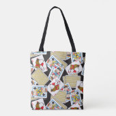 Peanuts Gang Card Deck Pattern Tote Bag (Achterkant)