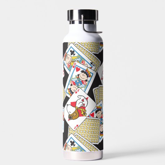 Peanuts Gang Card Deck Pattern Waterfles (Links)