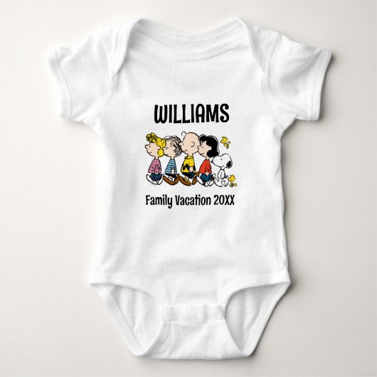Peanuts Gang Family Vacation Romper (Voorkant)