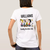 Peanuts Gang Family Vacation T-shirt (Achterkant)