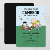 Peanuts Gang | Football Verjaardag Kaart (Voorkant / Achterkant)