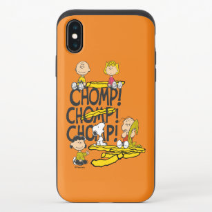 Peanuts Gang French Fry Chomp iPhone X Schuifbaar Hoesje