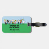 Peanuts Gang Group Lineup Bagagelabel (Achterkant horizontaal)