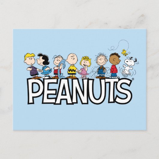 Peanuts Gang Group Lineup Briefkaart (Voorkant)