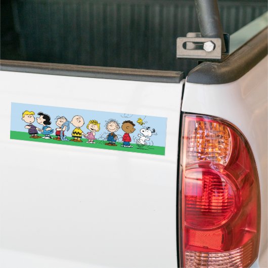 Peanuts Gang Group Lineup Bumpersticker (Op Truck)