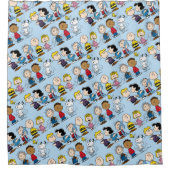 Peanuts Gang Group Lineup Douchegordijn (Voorkant)