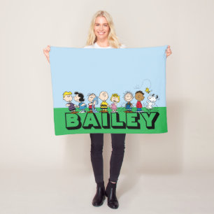 Peanuts Gang Group Lineup Fleece Deken