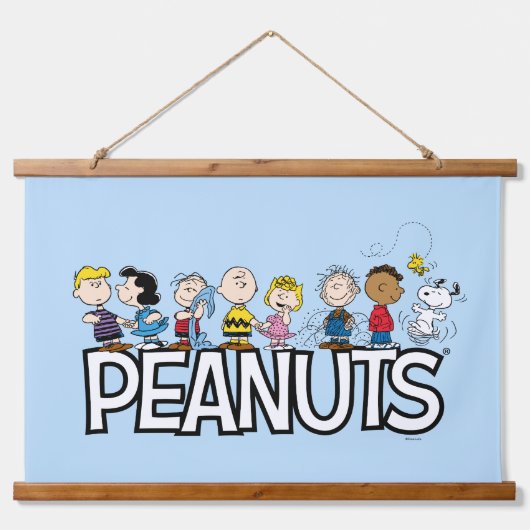 Peanuts Gang Group Lineup Hangend Wandkleed (Voorkant)