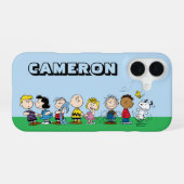Peanuts Gang Group Lineup iPhone 16 Hoesje (Achterkant horizontaal)