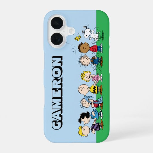 Peanuts Gang Group Lineup iPhone 16 Hoesje (Achterkant)