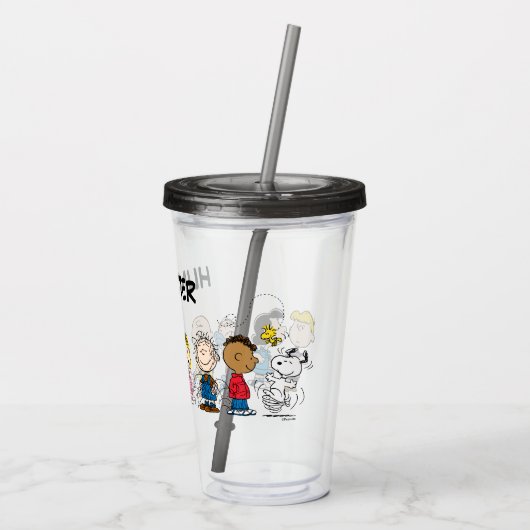 Peanuts Gang Group Lineup | Jouw namen toevoegen Acryl Drinkbeker (Achterkant)