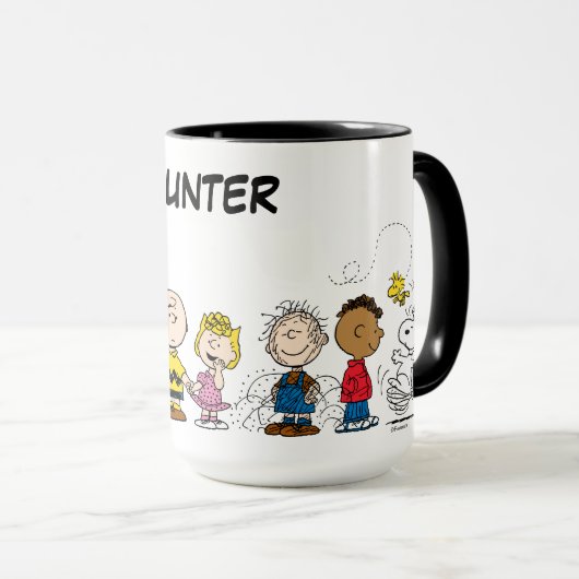 Peanuts Gang Group Lineup | Jouw namen toevoegen Mok (Voorkant rechts)